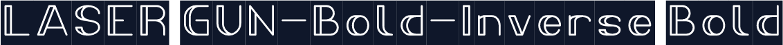 LASER GUN-Bold-Inverse Bold