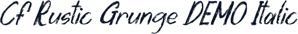 CF Rustic Grunge DEMO Italic