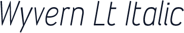 Wyvern Lt Italic