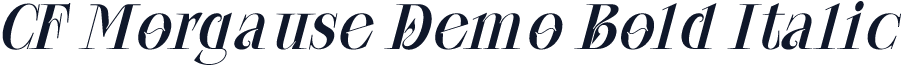 CF Morgause Demo Bold Italic