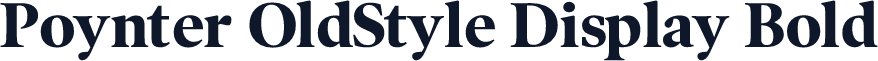Poynter OldStyle Display Bold