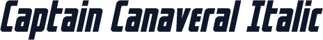 Captain Canaveral Italic