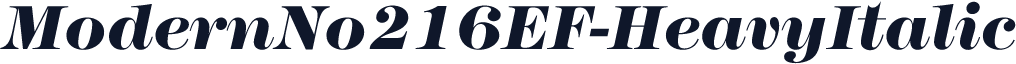 ModernNo216EF-HeavyItalic