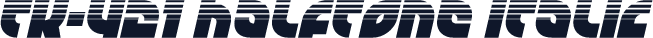TK-421 Halftone Italic