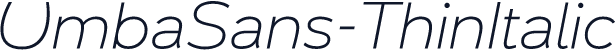 UmbaSans-ThinItalic