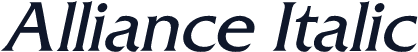 Alliance Italic