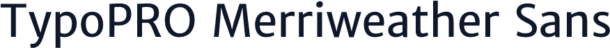 TypoPRO Merriweather Sans