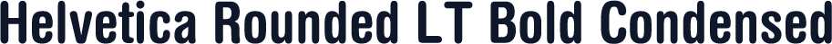 Helvetica Rounded LT Bold Condensed