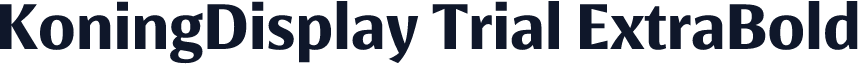 KoningDisplay Trial ExtraBold