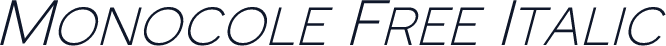 Monocole Free Italic