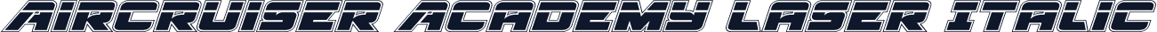Aircruiser Academy Laser Italic