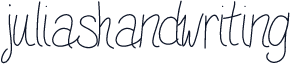 juliashandwriting