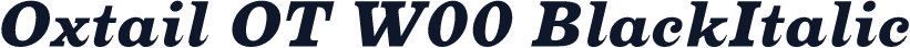 Oxtail OT W00 BlackItalic
