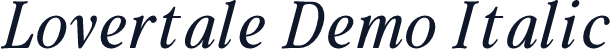 Lovertale Demo Italic