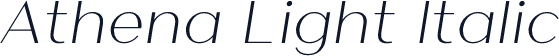 Athena Light Italic