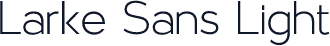 Larke Sans Light