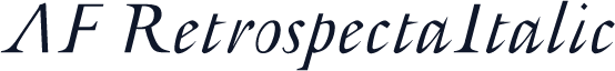 AF RetrospectaItalic