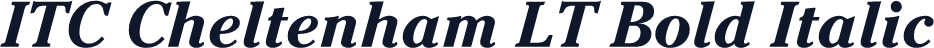 ITC Cheltenham LT Bold Italic