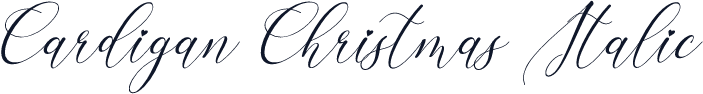 Cardigan Christmas Italic