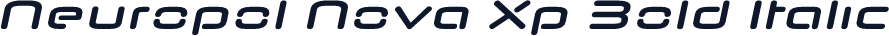 Neuropol Nova Xp Bold Italic