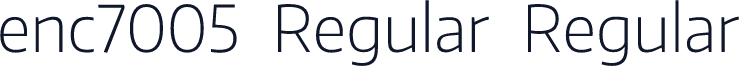 enc7005 Regular Regular