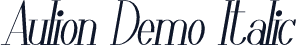 Aulion Demo Italic