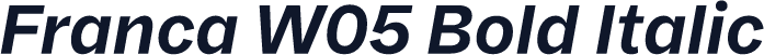 Franca W05 Bold Italic