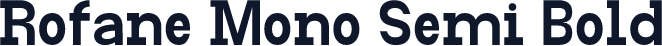Rofane Mono Semi Bold