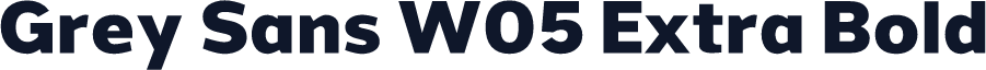 Grey Sans W05 Extra Bold