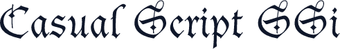 Casual Script SSi
