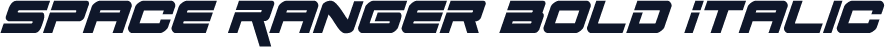 Space Ranger Bold Italic