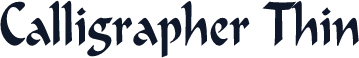 Calligrapher Thin