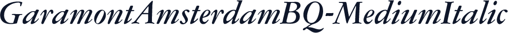 GaramontAmsterdamBQ-MediumItalic