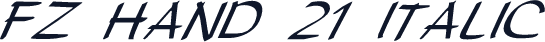 FZ HAND 21 ITALIC