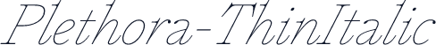 Plethora-ThinItalic