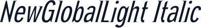 NewGlobalLight Italic