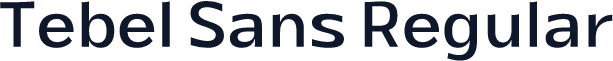 Tebel Sans Regular