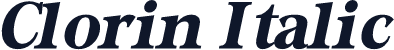 Clorin Italic