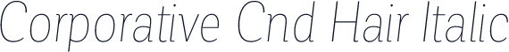 Corporative Cnd Hair Italic