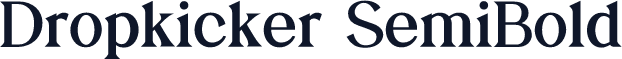 Dropkicker SemiBold