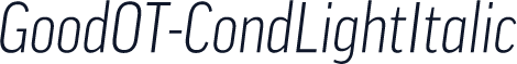 GoodOT-CondLightItalic