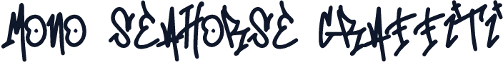 Mono Seahorse Graffiti