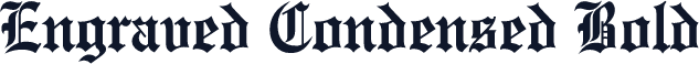 Engraved Condensed Bold