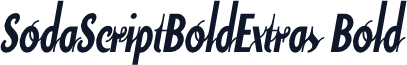 SodaScriptBoldExtras Bold
