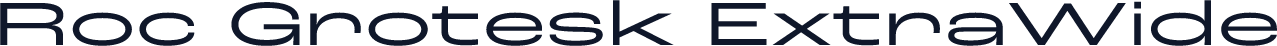 Roc Grotesk ExtraWide