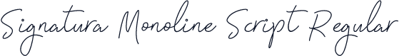 Signatura Monoline Script Regular