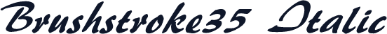 Brushstroke35  Italic