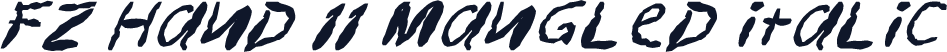 FZ HAND 11 MANGLED ITALIC