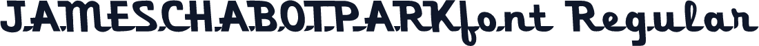 JAMESCHABOTPARKfont Regular
