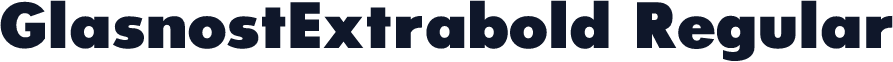 GlasnostExtrabold Regular